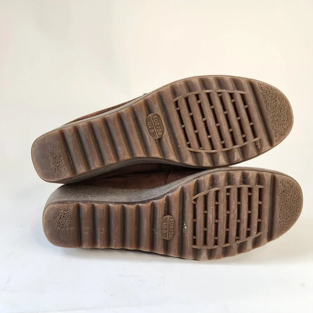 The FLEXX Brown Suede Ankle Booties‎ Size 8